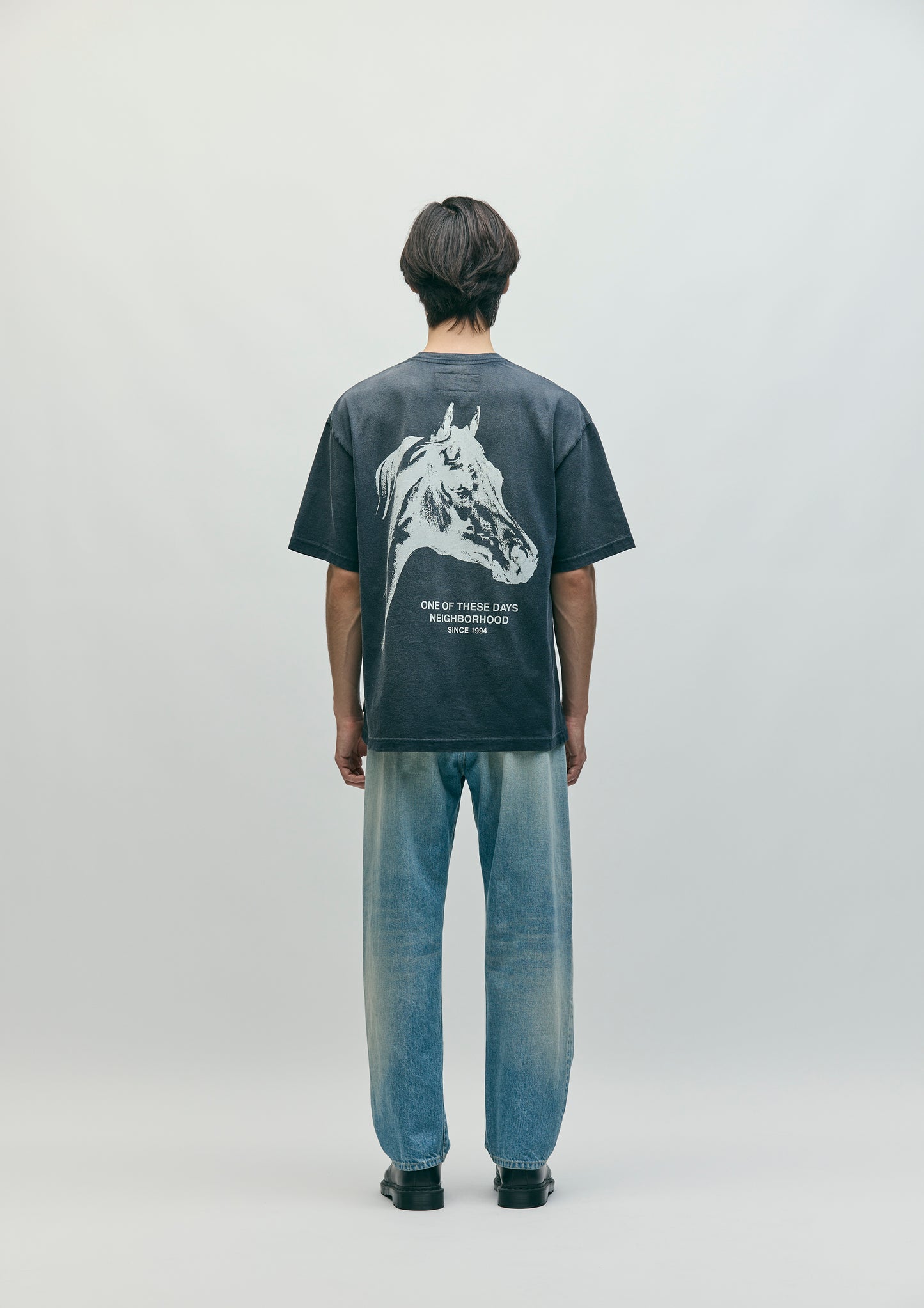 NBHD/OTD - On The Road Again Denim Pant | All Over Charcoal Drawing