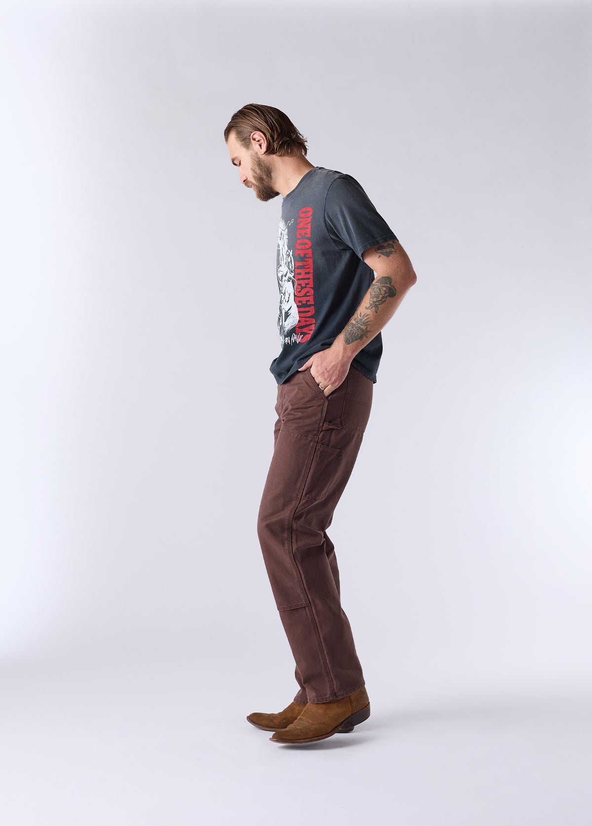 Double Knee Pant | Brown