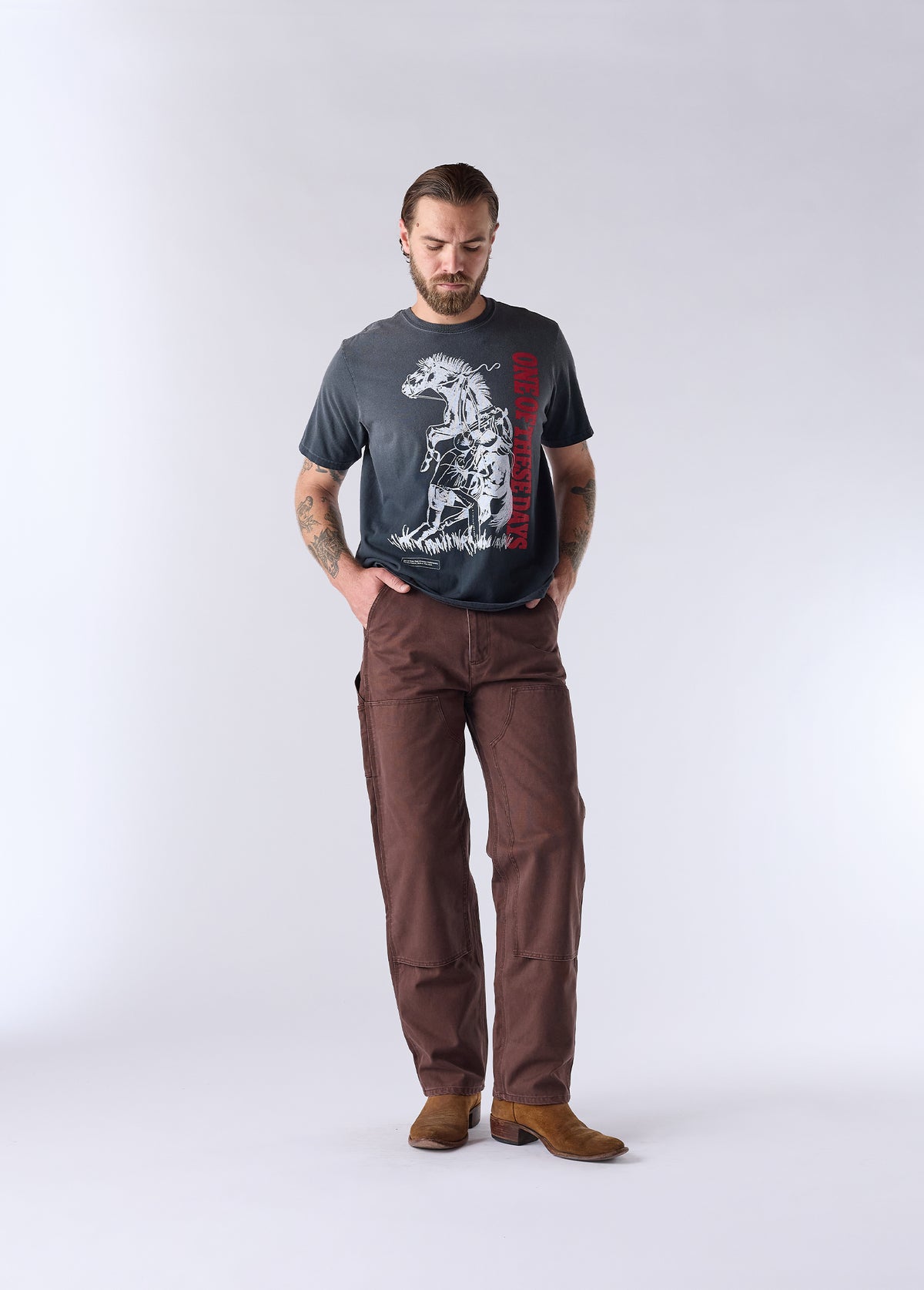 Double Knee Pant | Brown