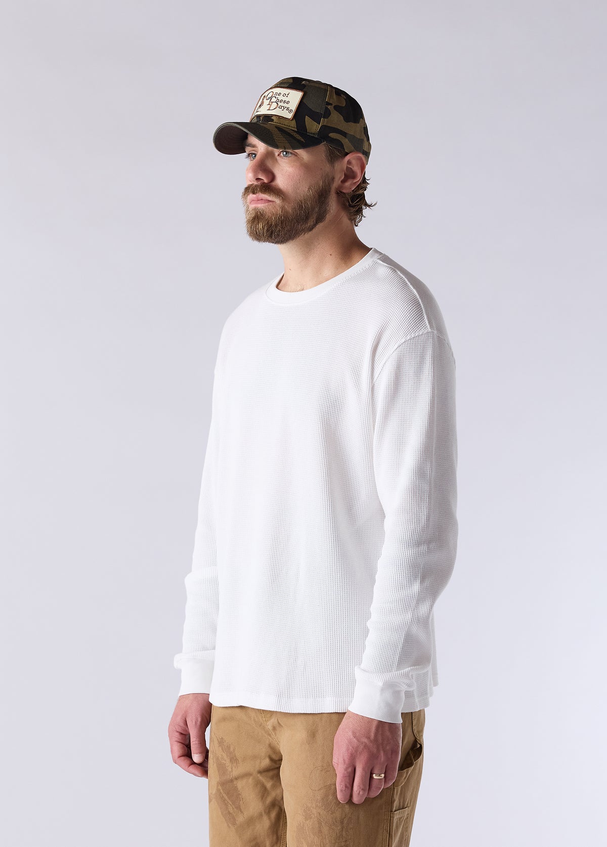 Stacked Logo Patch Hat | Woodland Camo