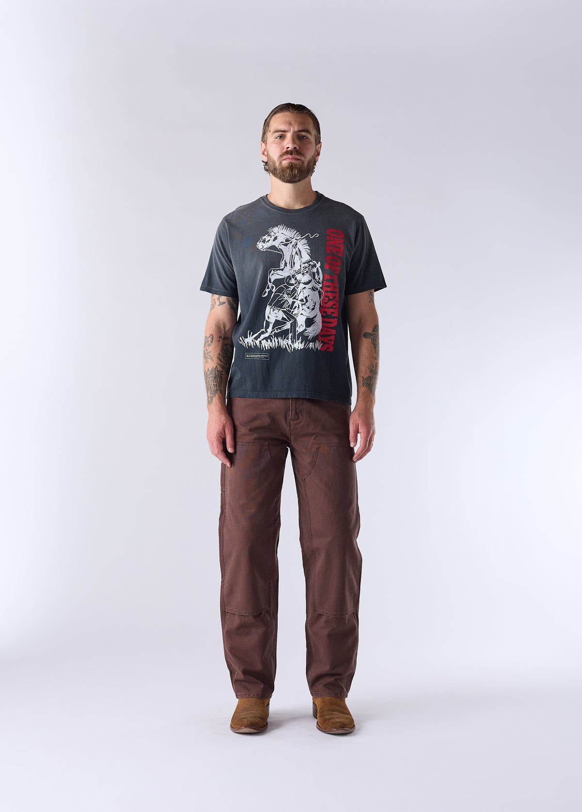 Anyhow T-Shirt | Sun Faded Black