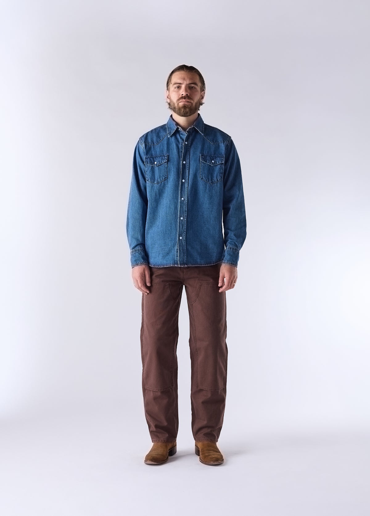 Western Shirt | Blue Denim