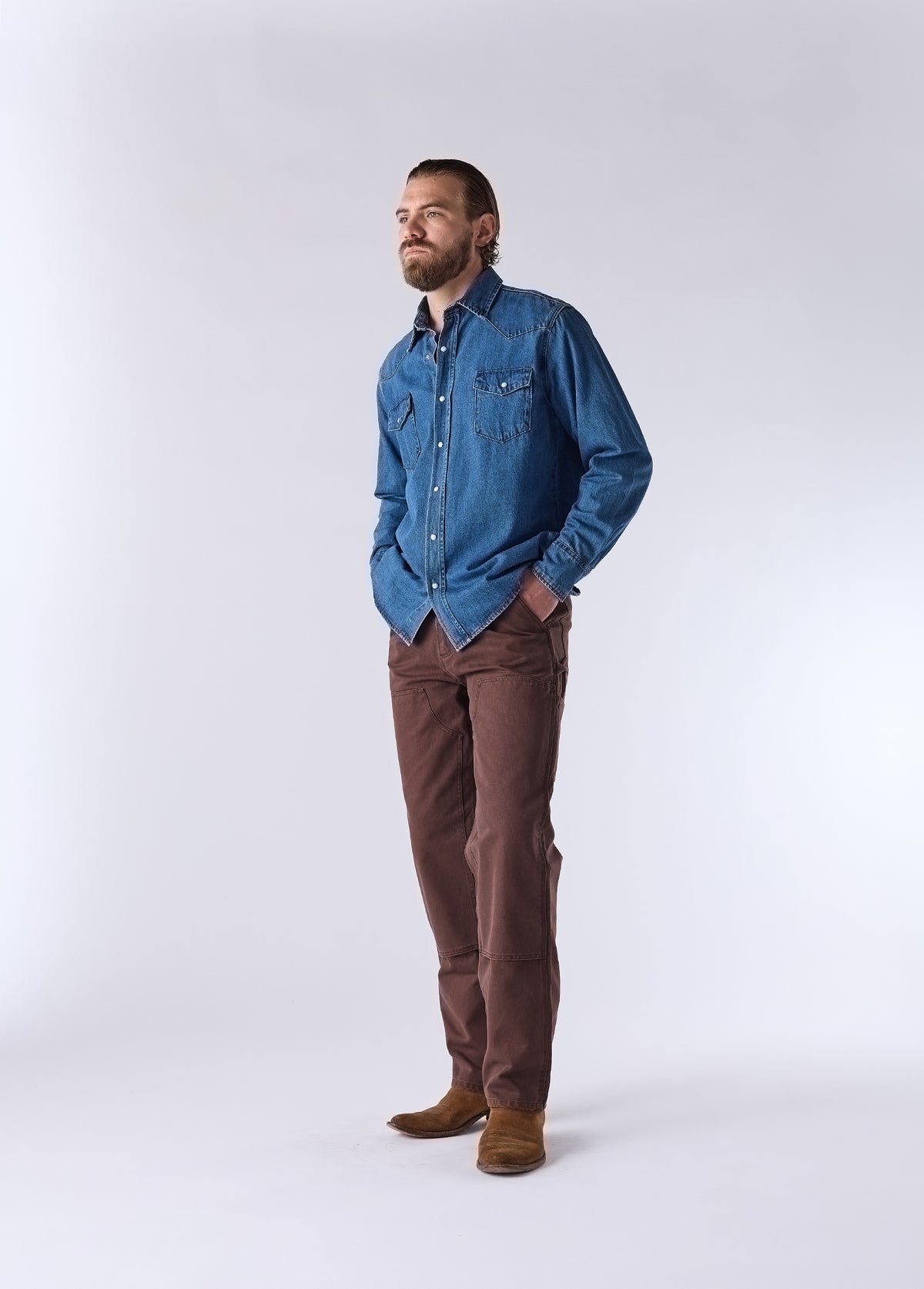 Western Shirt | Blue Denim