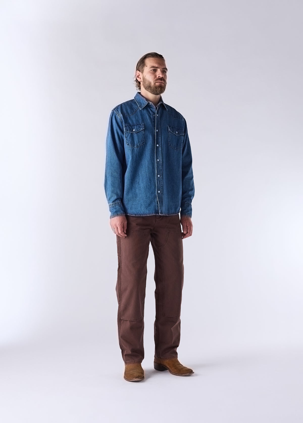 Western Shirt | Blue Denim