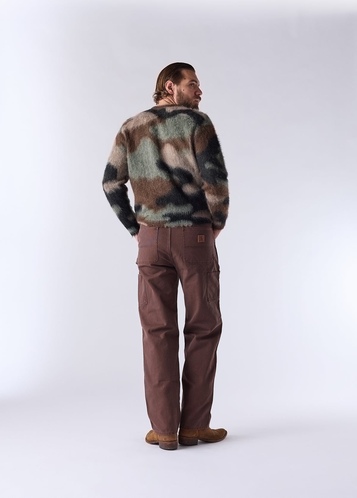Camo Mohair Knit Sweater | Camo
