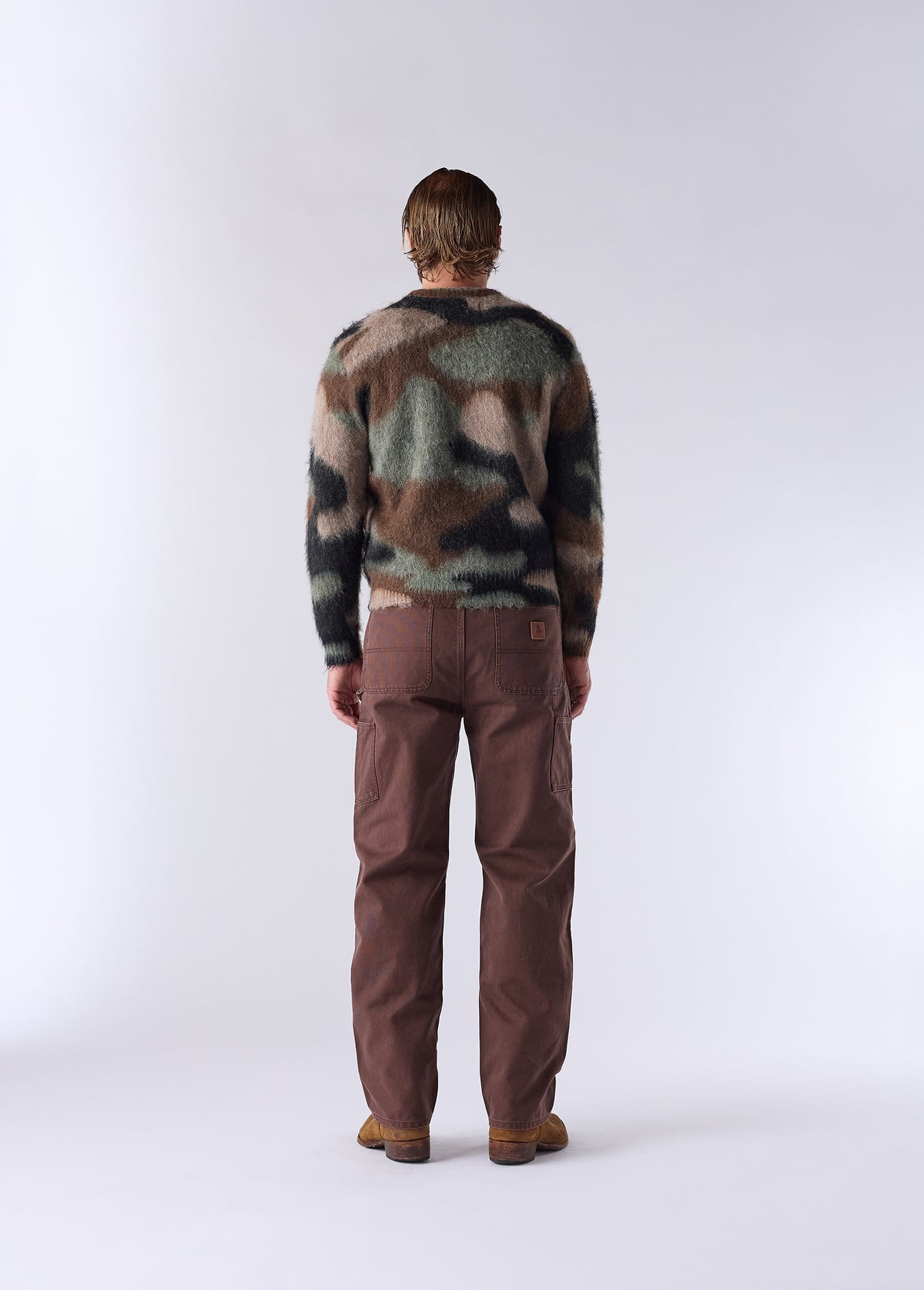 Camo Mohair Knit Sweater | Camo