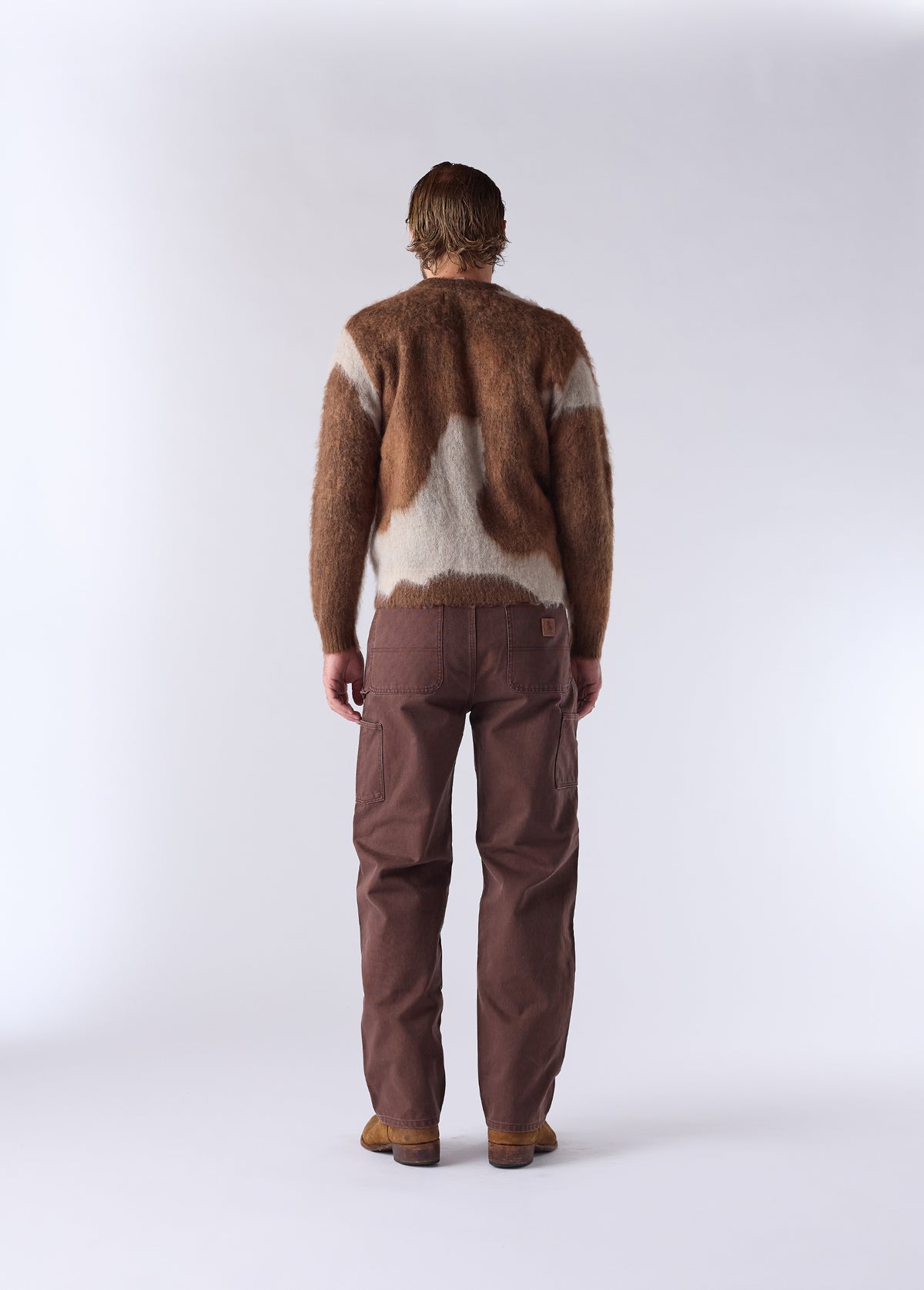Horsecoat Mohair Knit Sweater | Brown