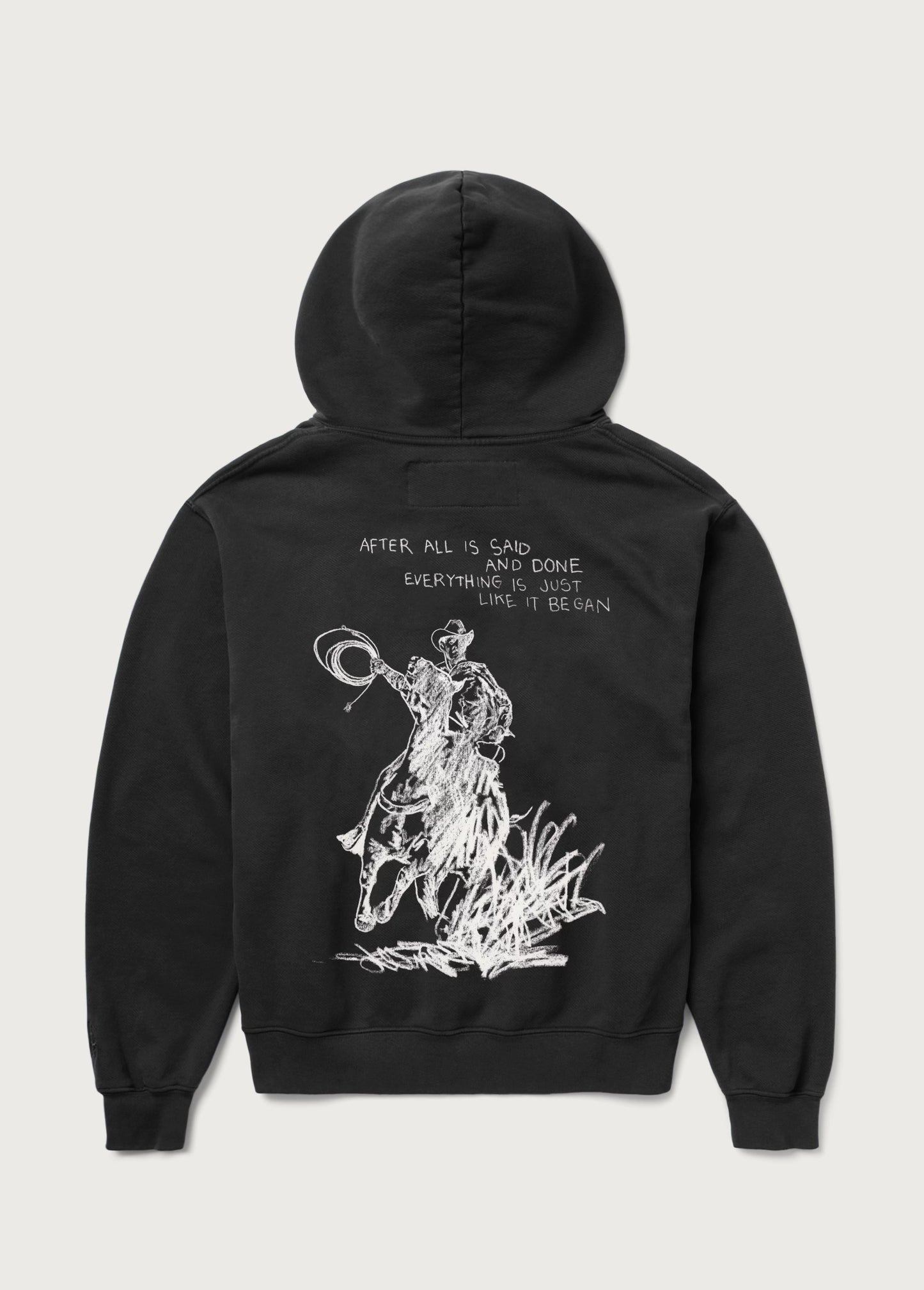 After All is Said Hoodie | Washed Black