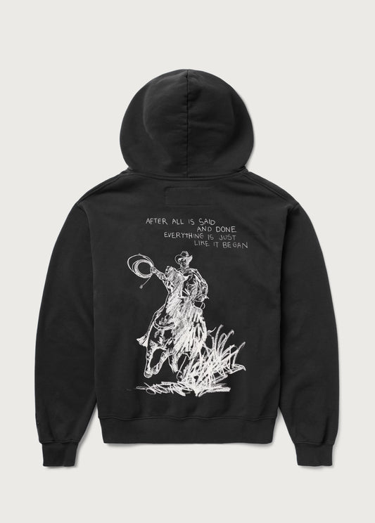 After All is Said Hoodie | Washed Black
