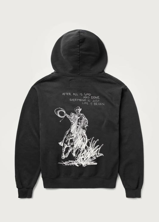 After All is Said Hoodie | Sun Faded Black