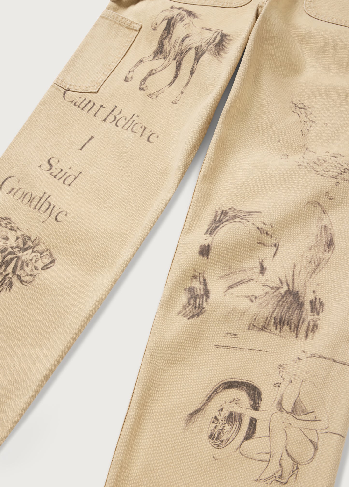 All Over Print Painters Pant | Tan