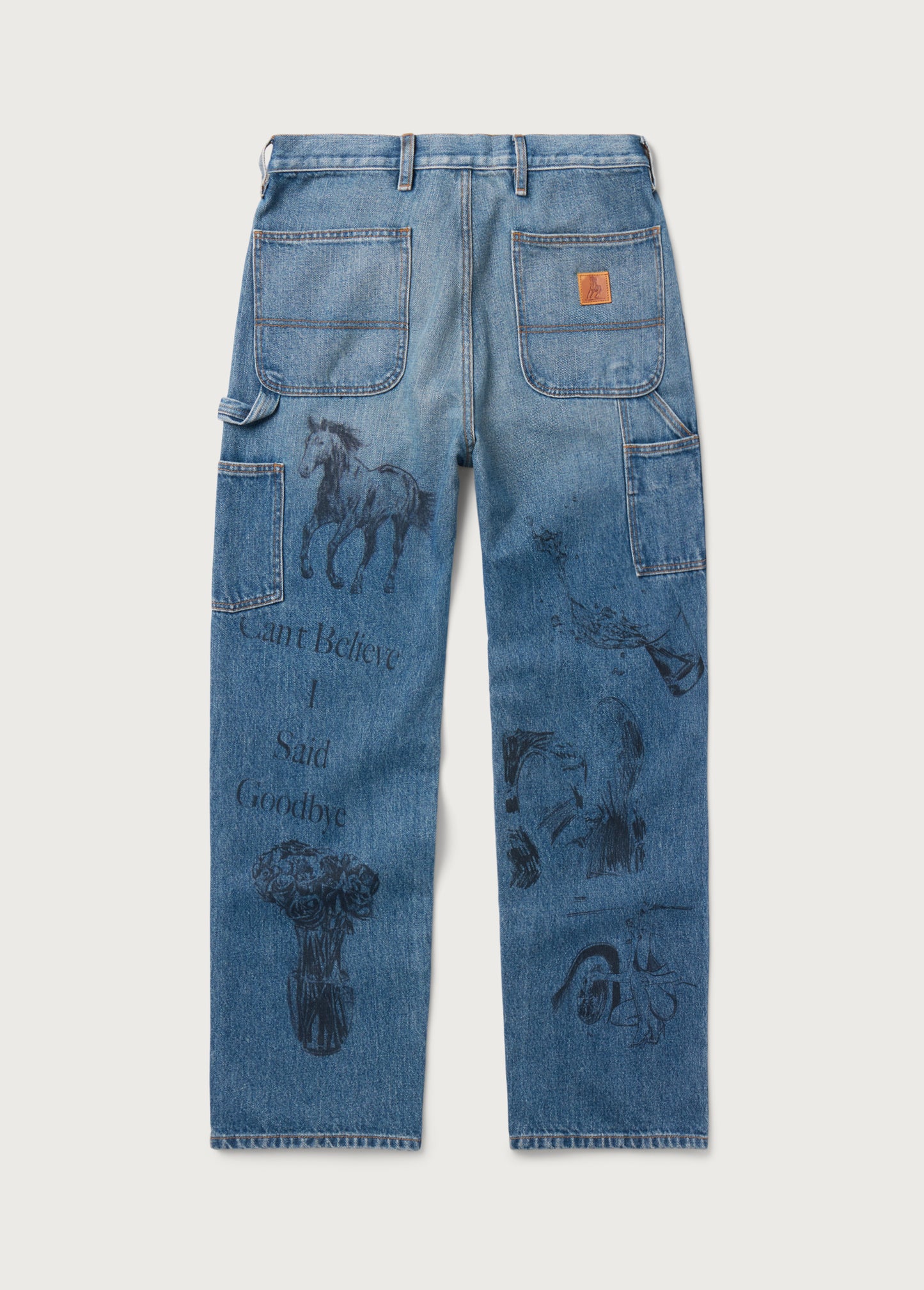 All Over Print Painters Pant | Indigo