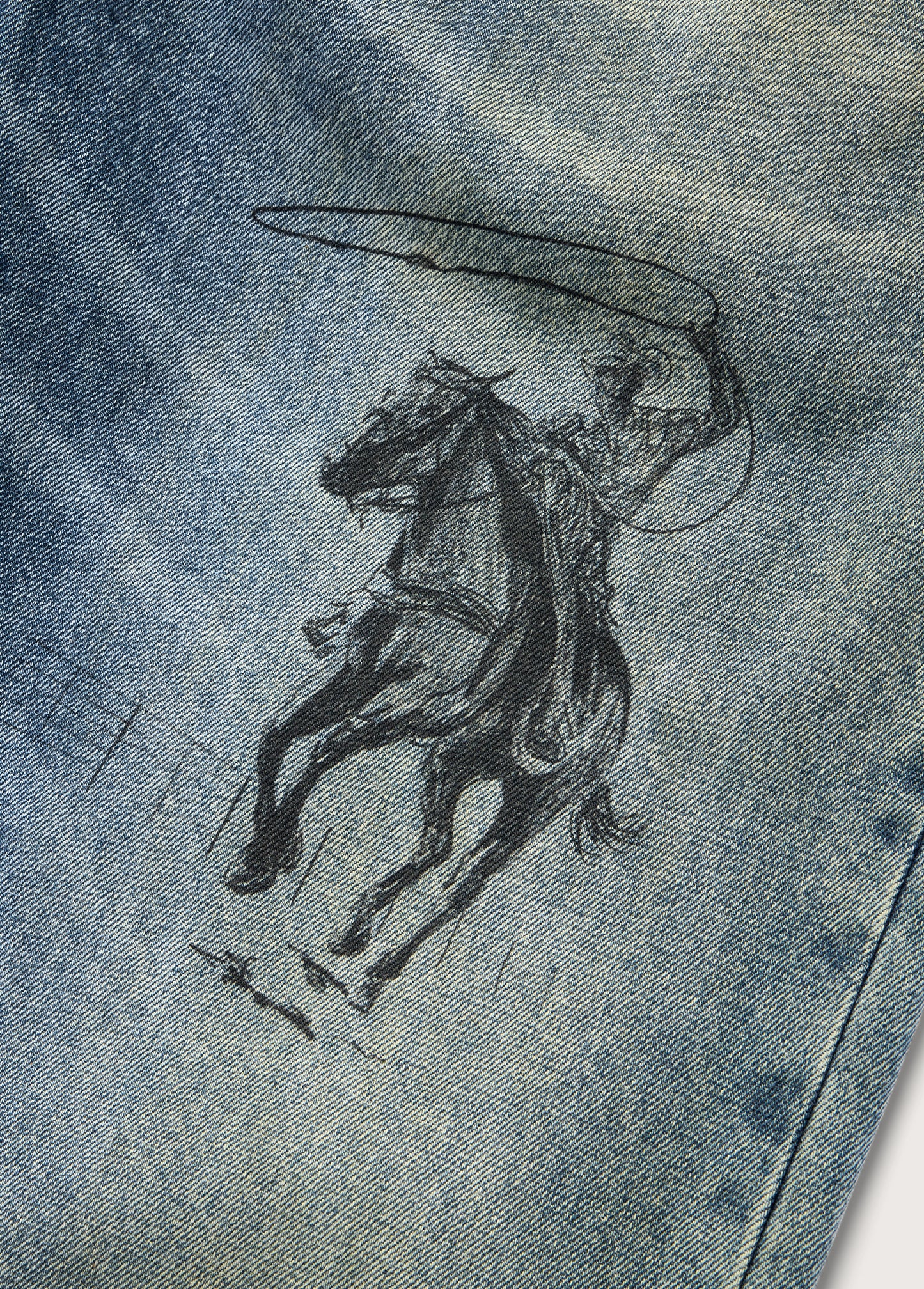 All Over Print Straight Leg Jeans | Indigo