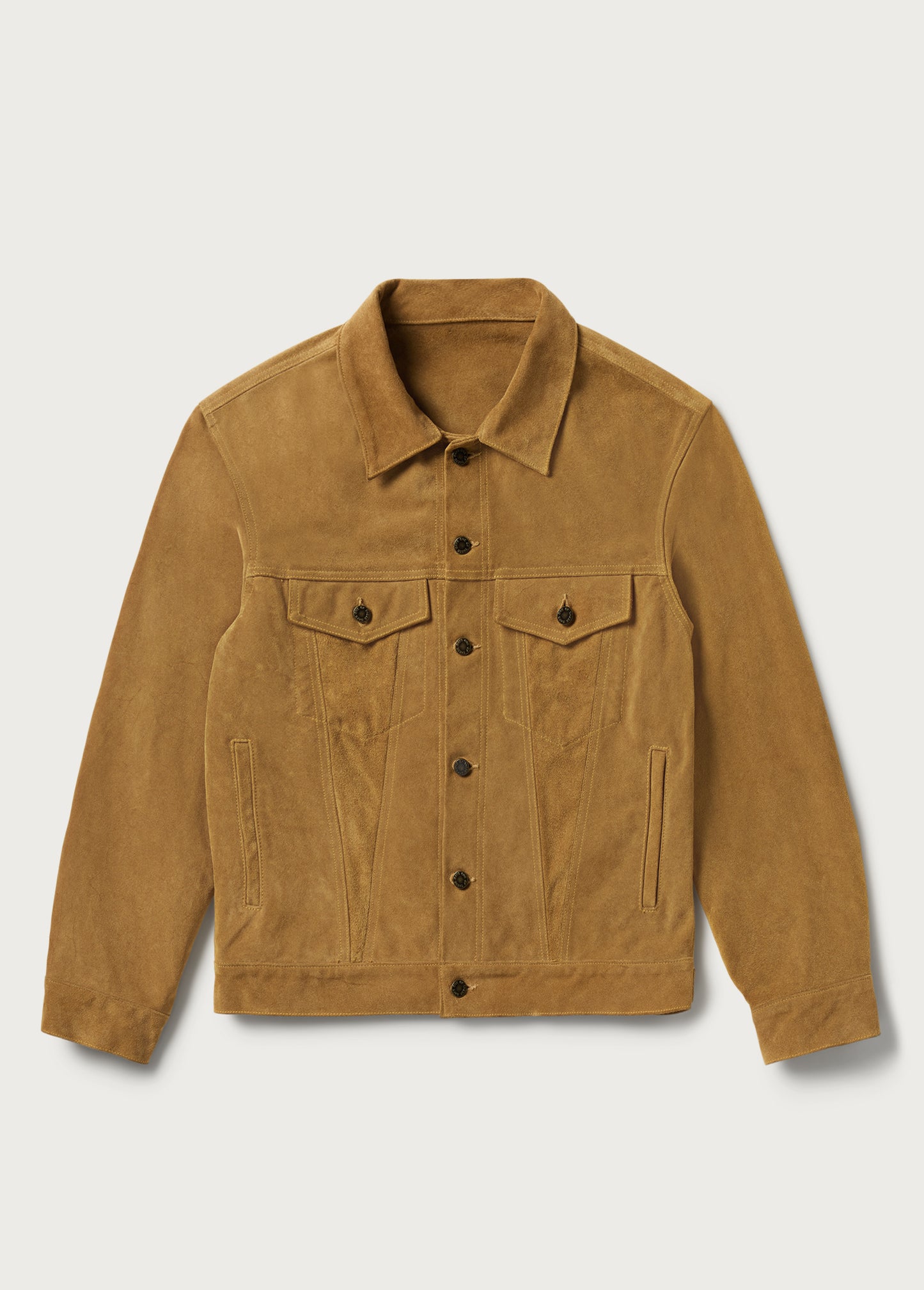 Along The Fence Trucker Jacket | Tobacco Suede