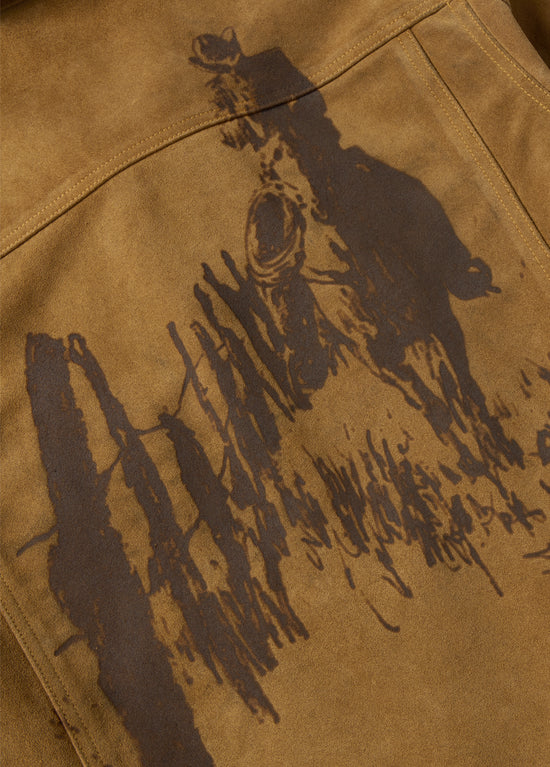 Barn Suede Jacket in Tobacco