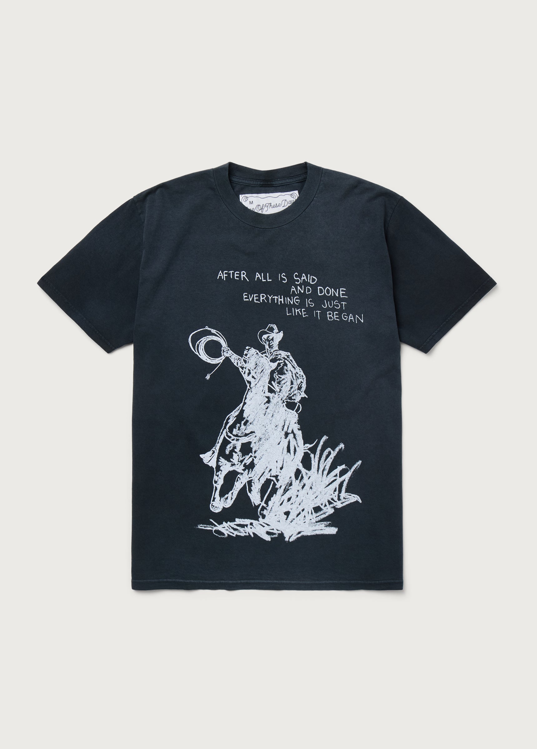 After All Is Said T-Shirt | Sun Faded Black | One Of These Days
