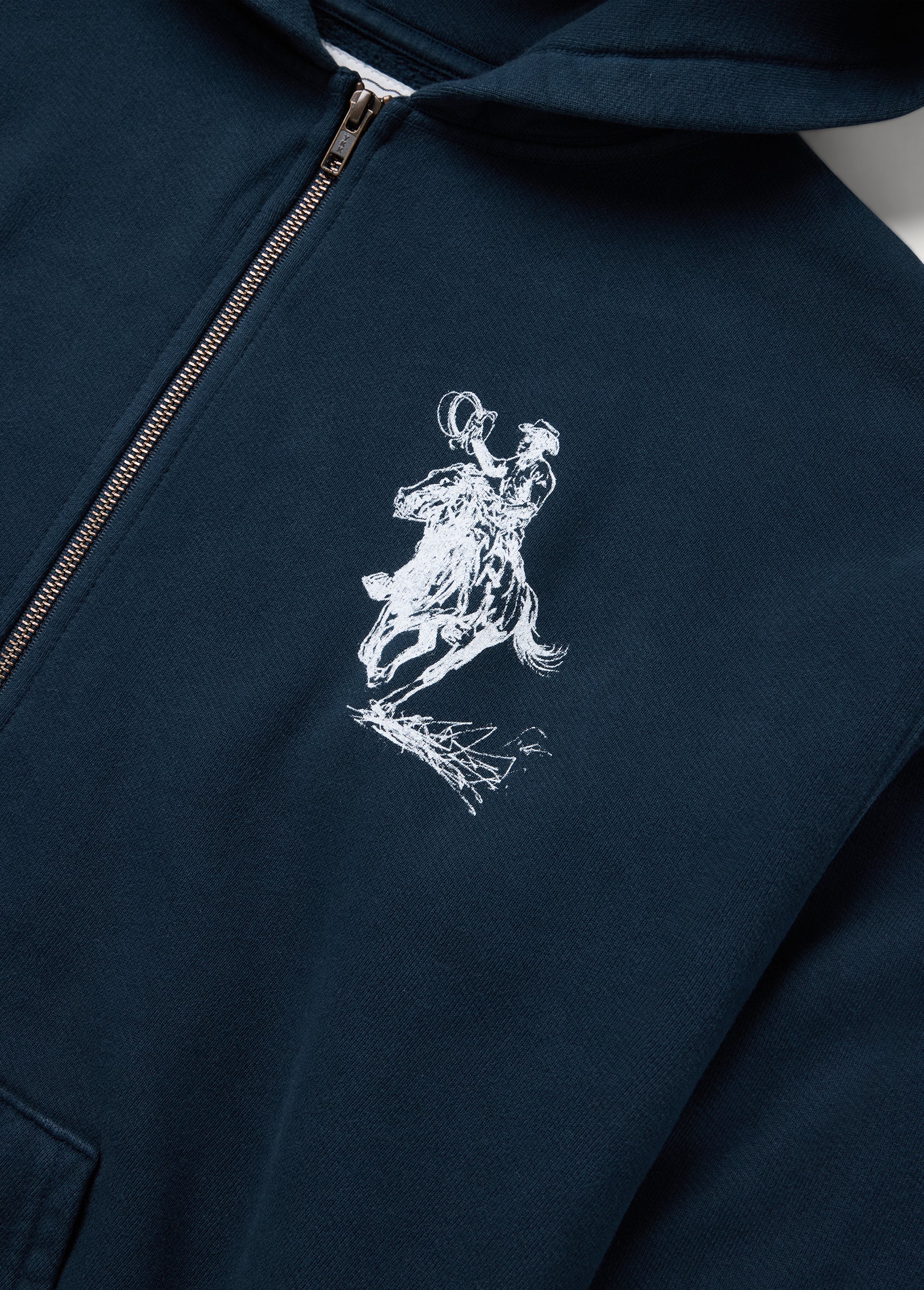 Barbed Zip Up Hoodie | Hard Washed Navy | FW25 | One of These Days