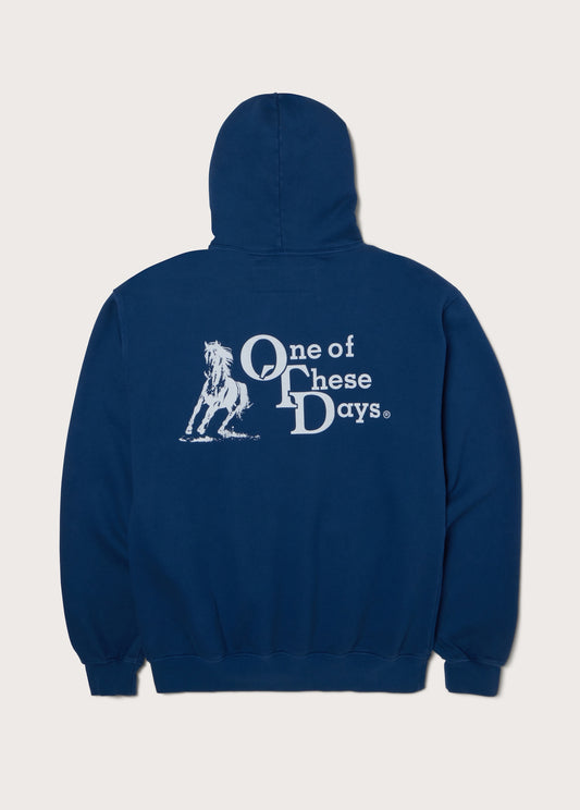 OTD Stacked Hooded Sweatshirt | Washed Navy
