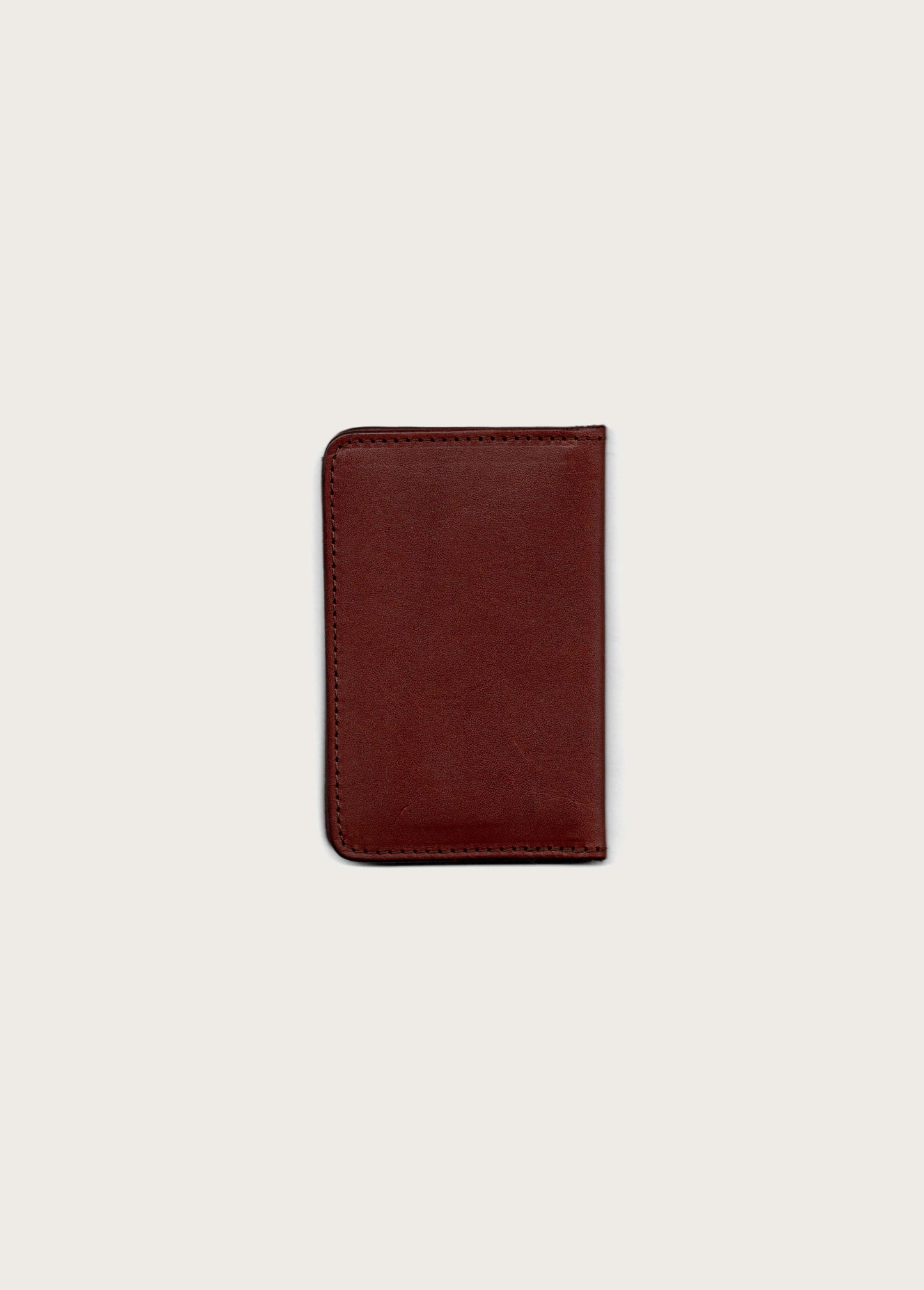 Running Horse Logo Leather Card Holder | Brown
