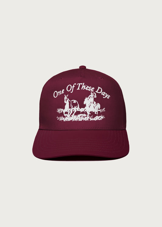 Just For A Moment 5 Panel Hat | Burgundy