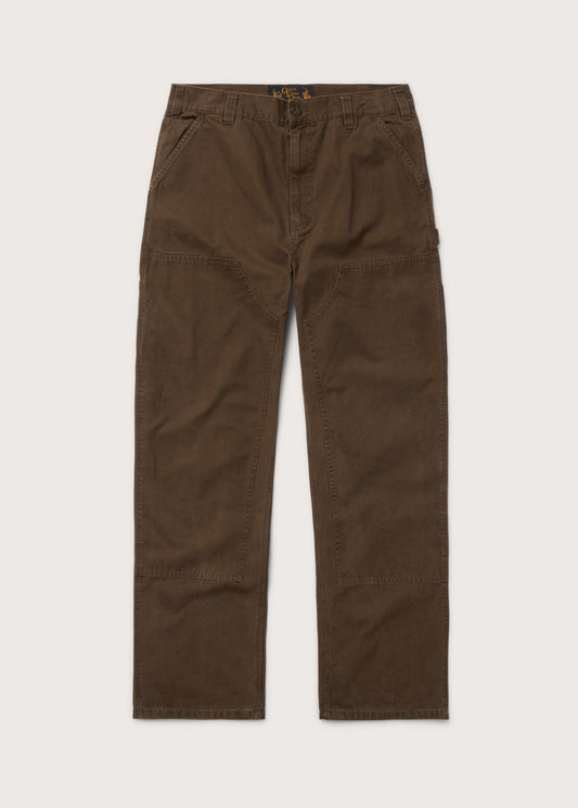 Canvas Double Knee Pant | Brown