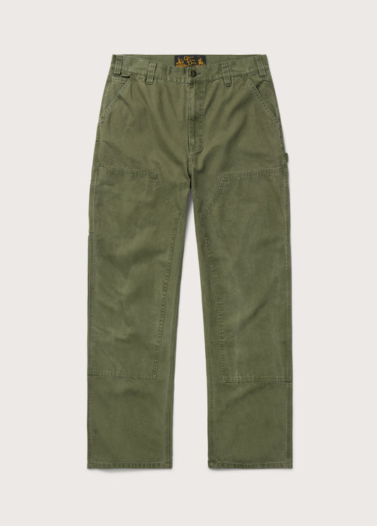 Canvas Double Knee Pant | Olive