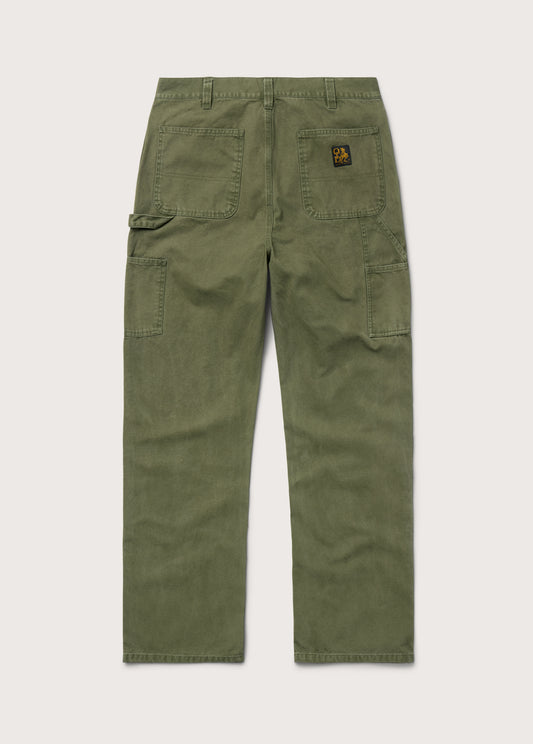 Canvas Double Knee Pant | Olive