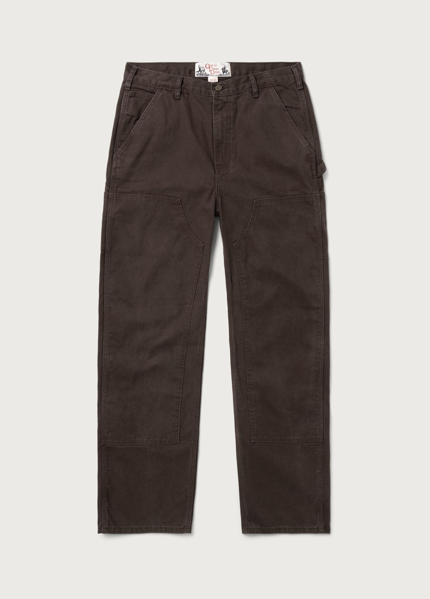 Canvas Double Knee Pant | Washed Brown