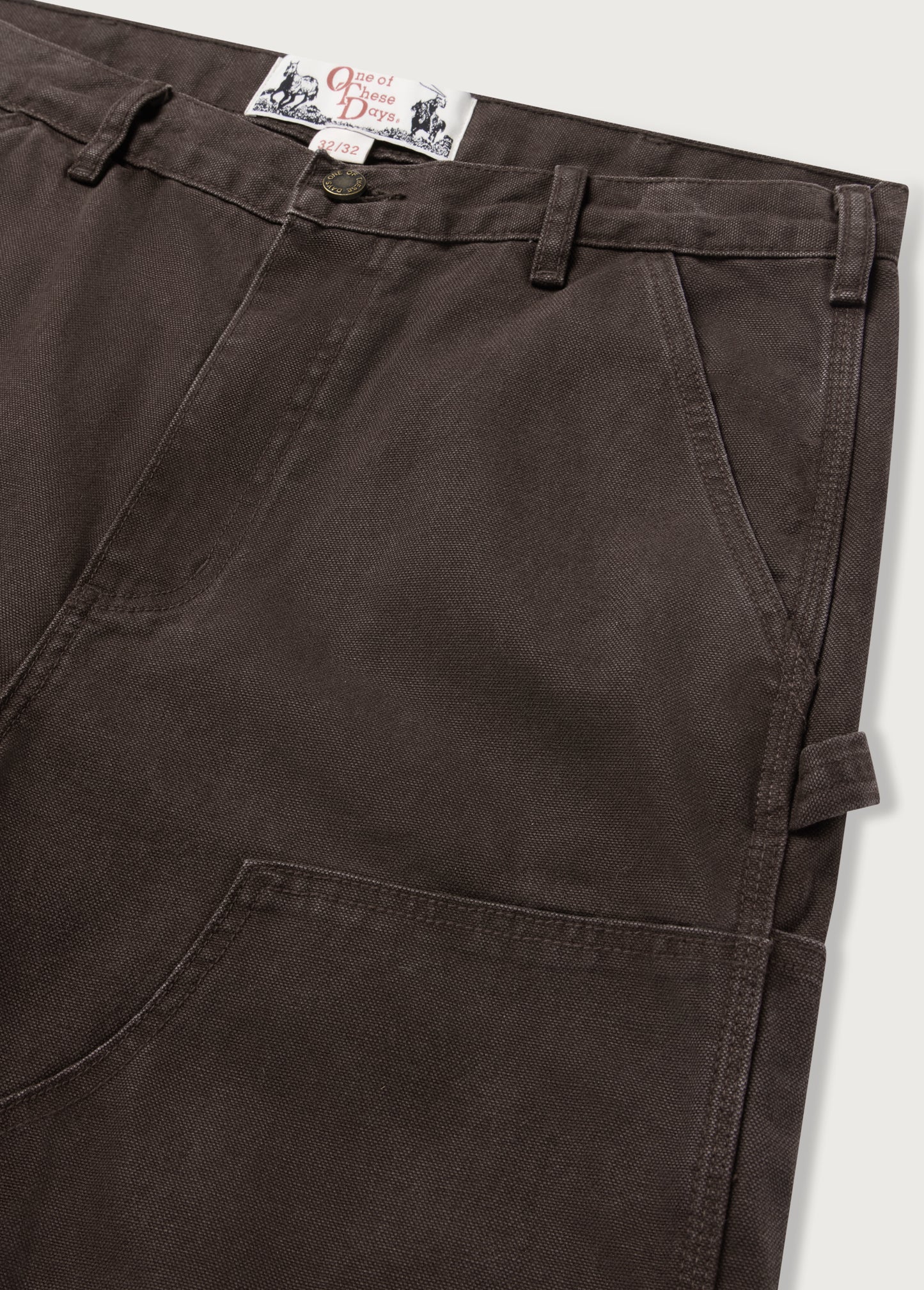 Canvas Double Knee Pant | Washed Brown