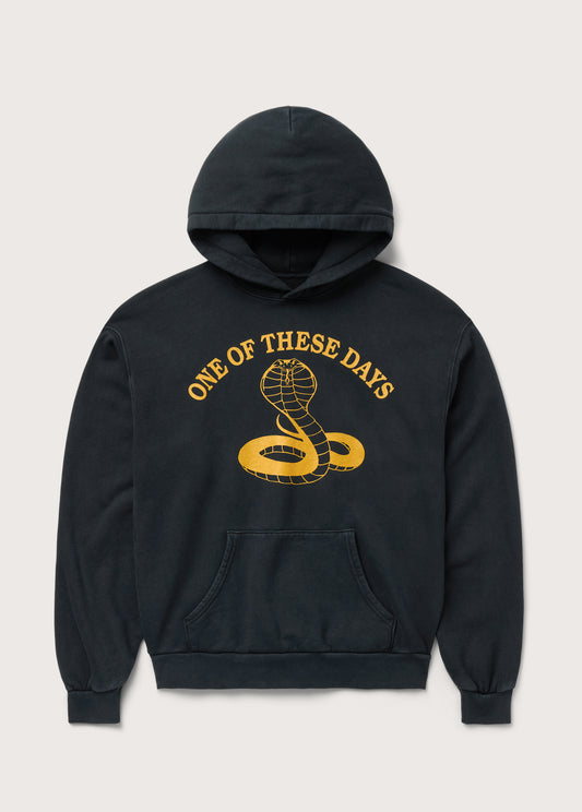 Cobra Hooded Sweatshirt | Washed Black