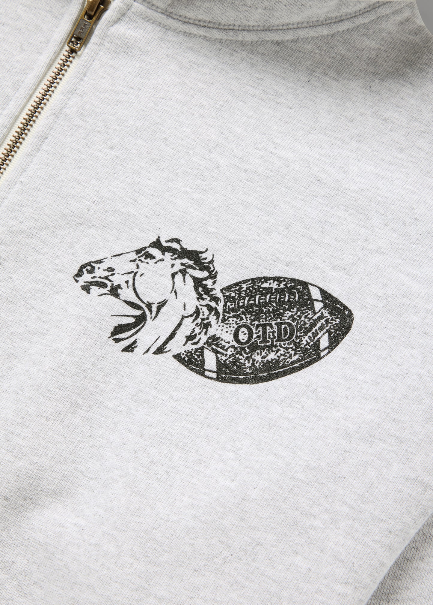 Days USA Zip Up Hooded Sweatshirt | Heather Grey