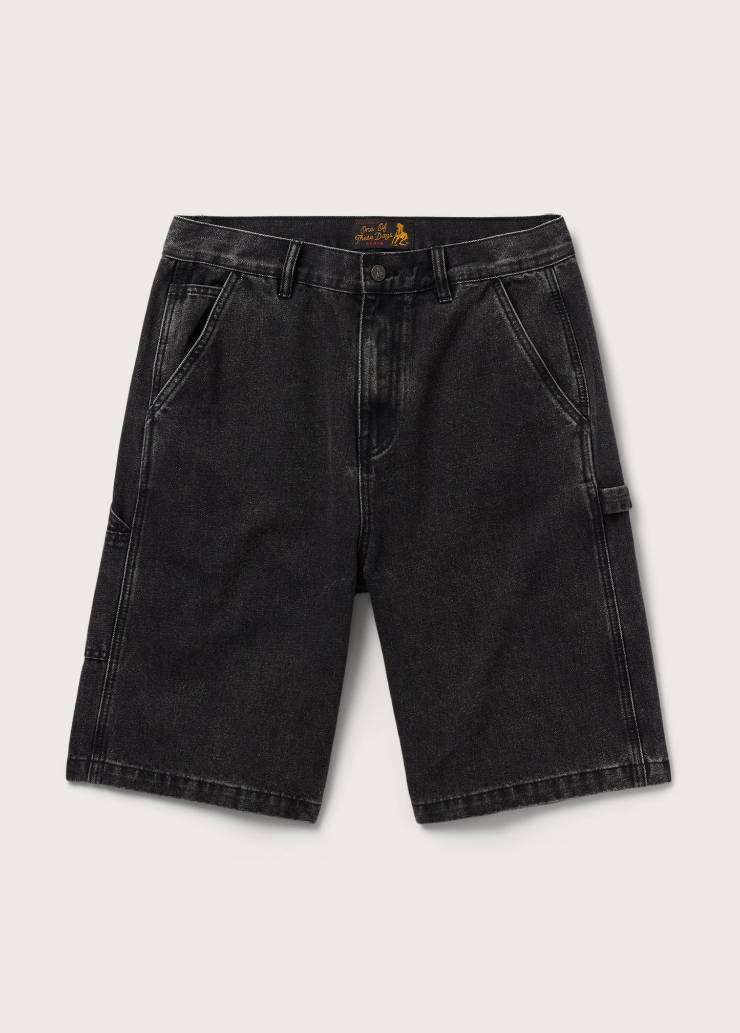 Denim Painter Shorts | Washed Black