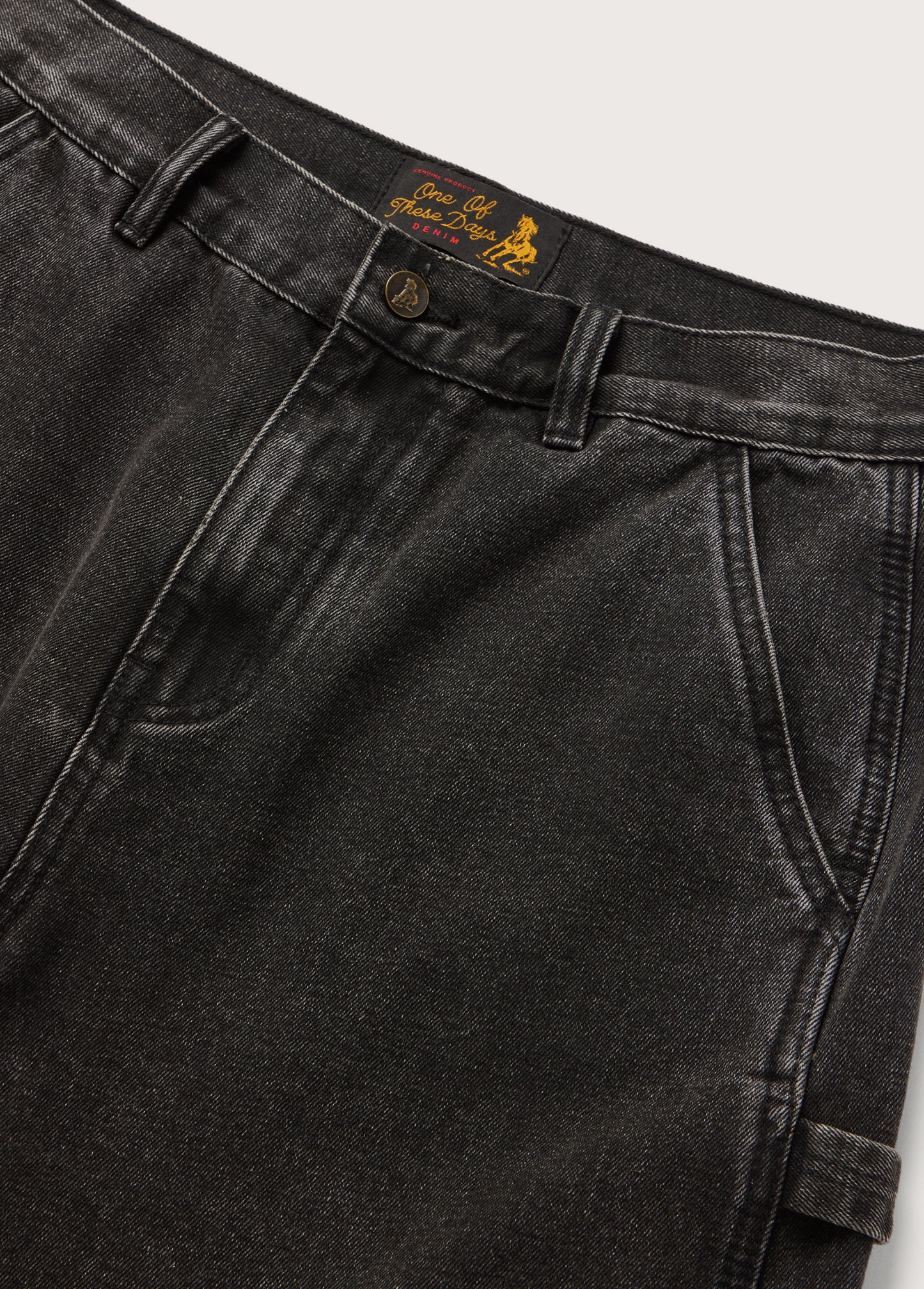 Denim Painter Shorts | Washed Black
