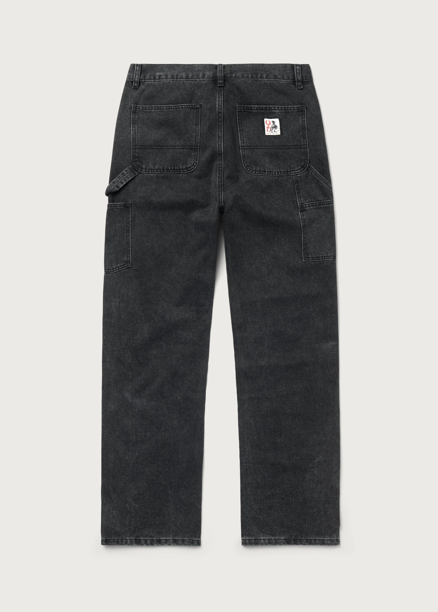 Denim Double Knee Pant | Black