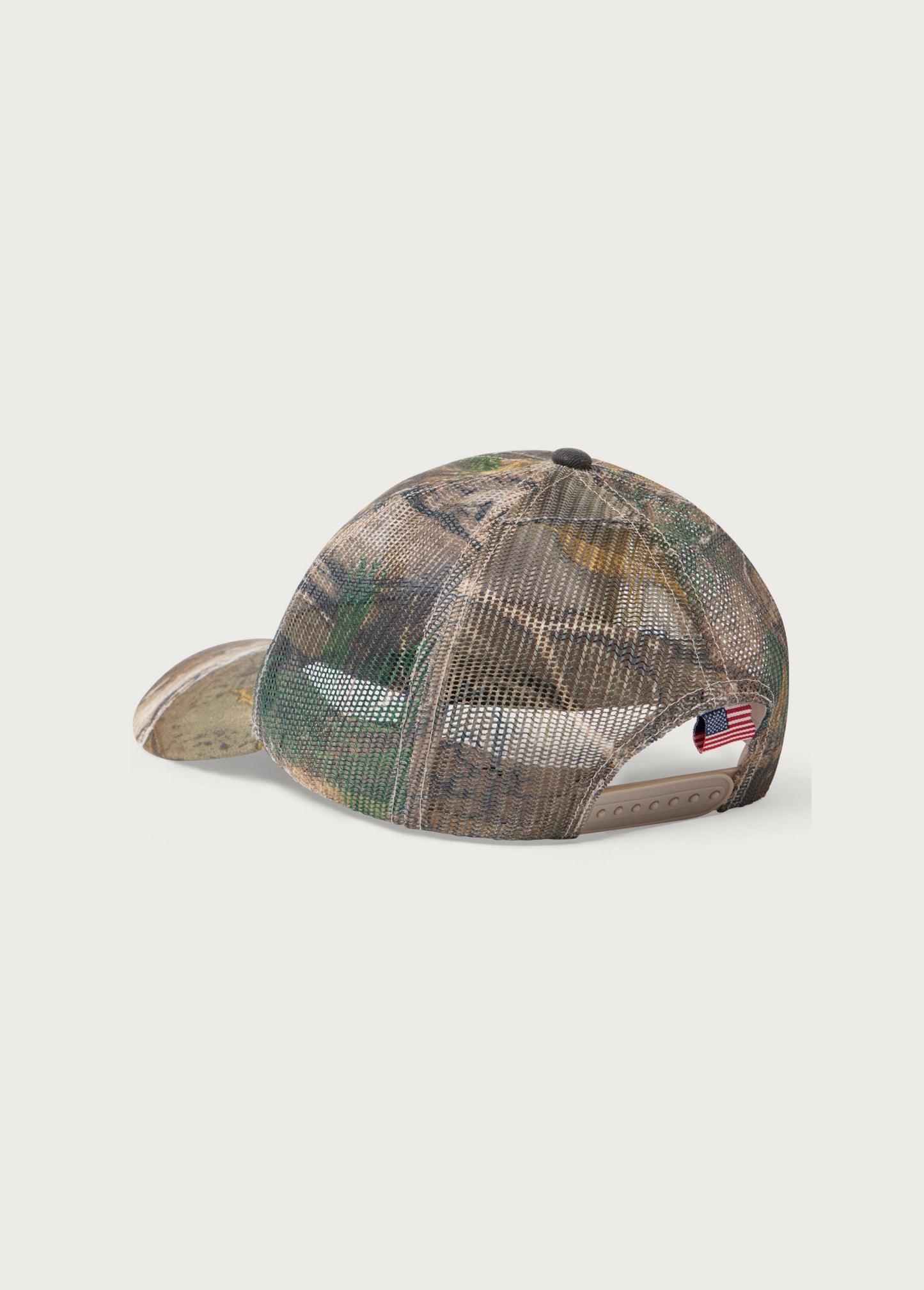 Leather Running Horse Trucker Hat | Camo