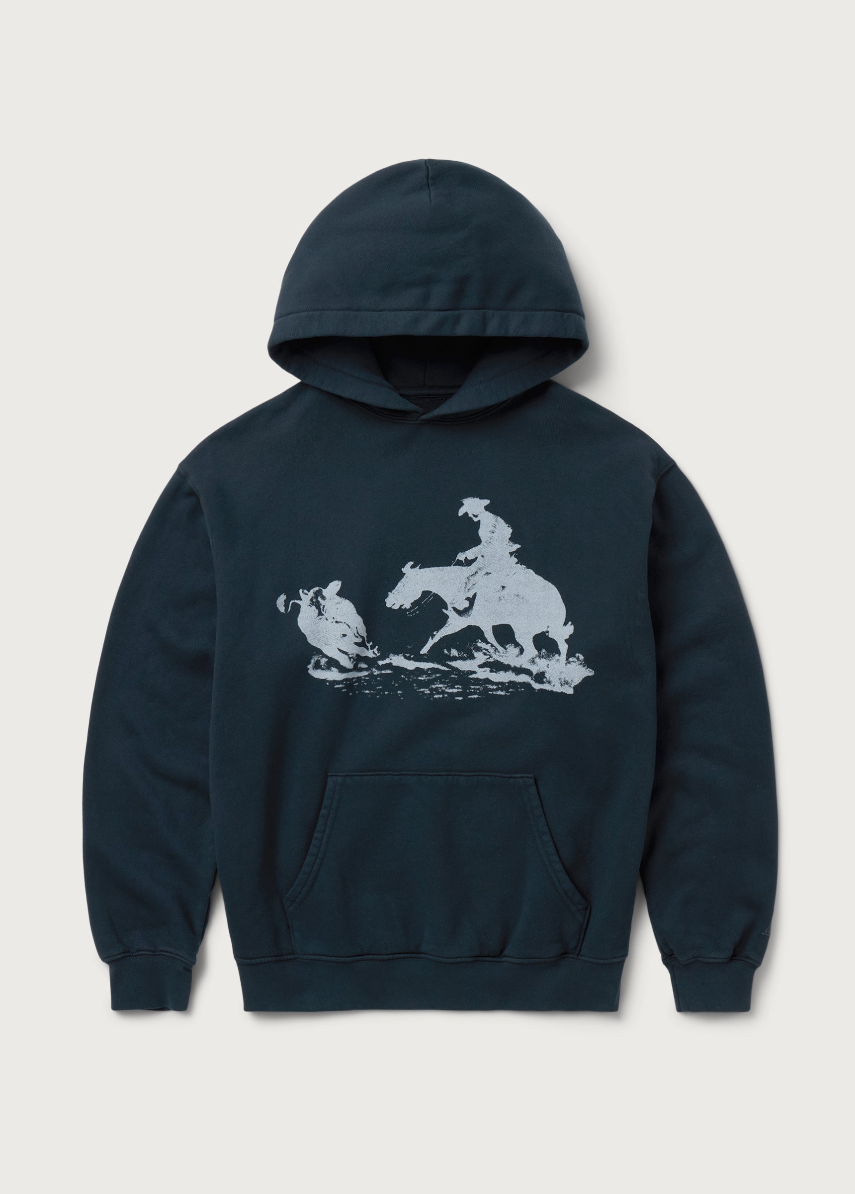 Driftin' Back Hooded Sweatshirt | Hard Washed Black | FW25 | One