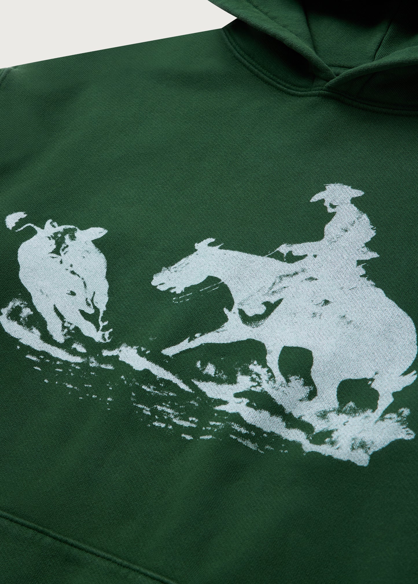 Driftin' Back Hooded Sweatshirt | Hard Washed Forest Green