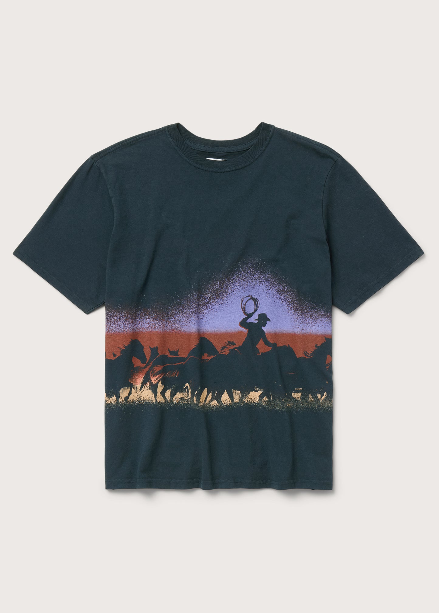 Driftin' Back T-Shirt - Dusk | Hard Washed Black