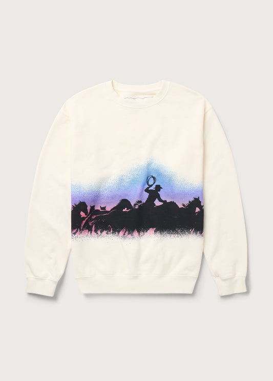 Driftin' Back Crewneck Sweatshirt  - Dawn | Bone