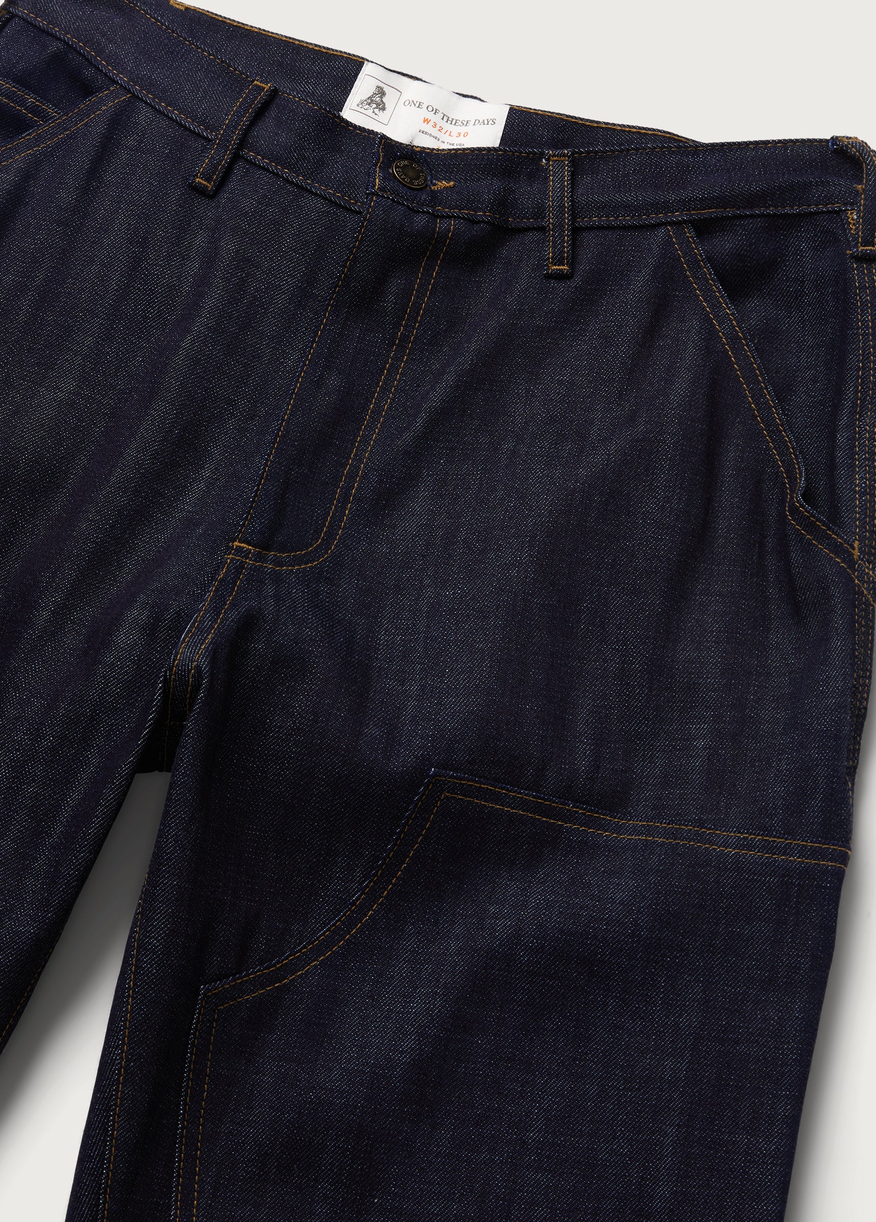 Denim Double Knee Work Pant | Indigo