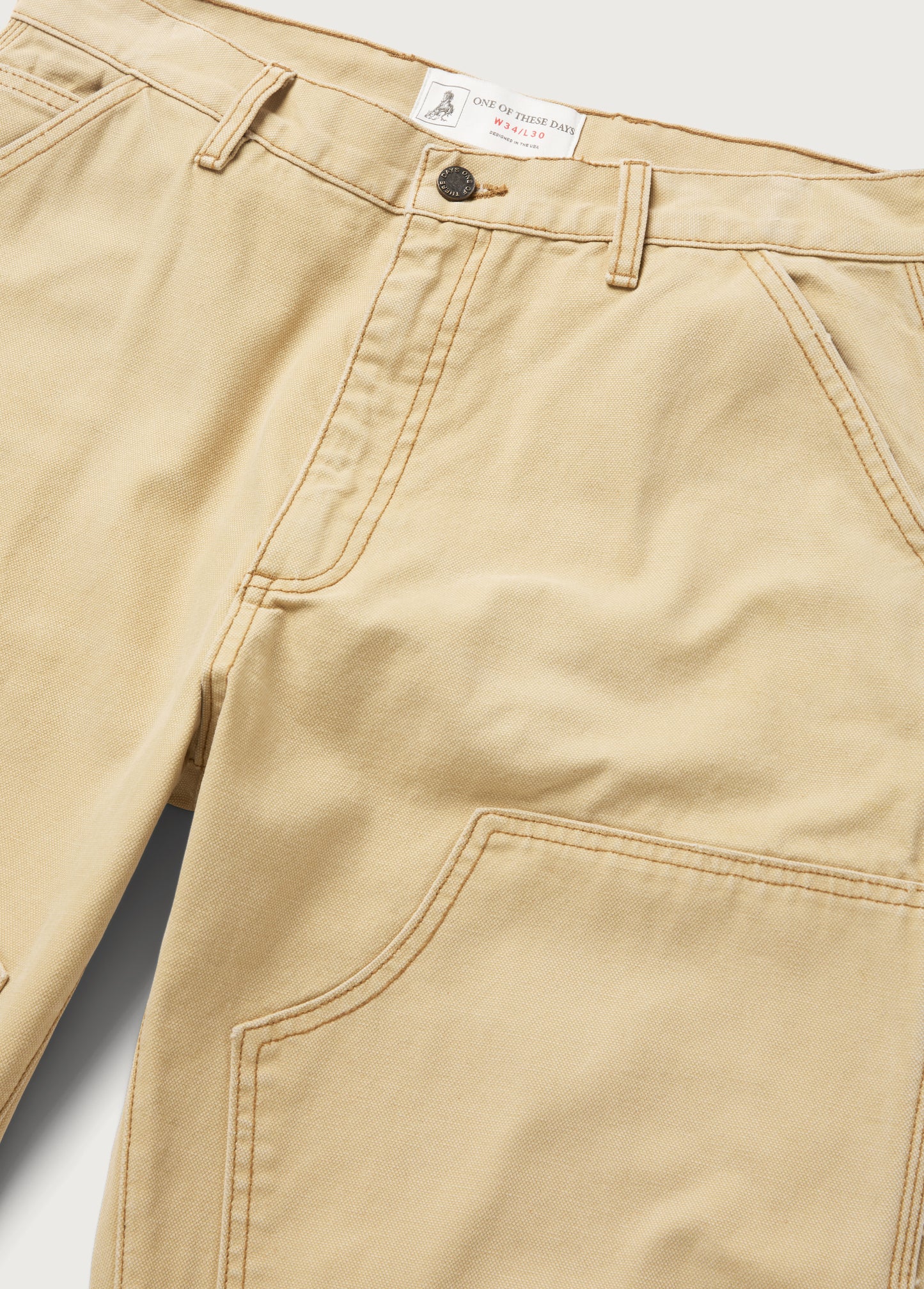 Canvas Double Knee Work Pant | Tan