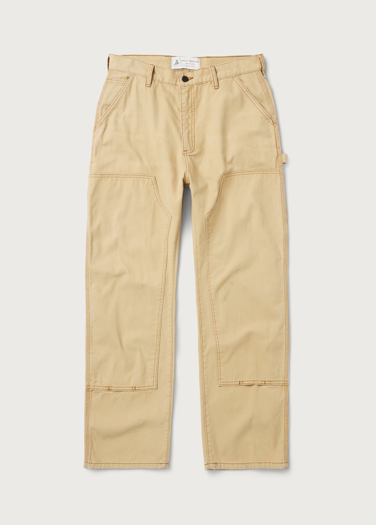 Canvas Double Knee Work Pant | Tan