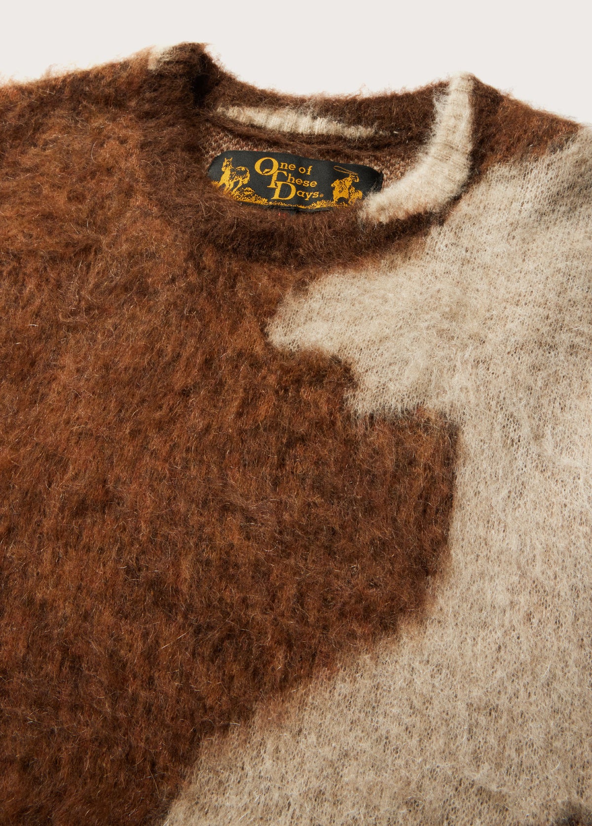 Horsecoat Mohair Knit Sweater | Brown
