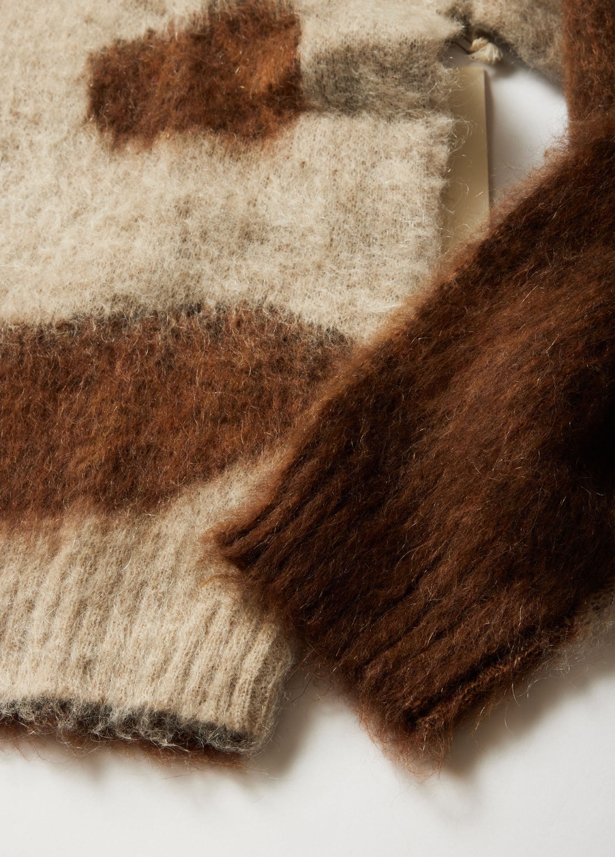Horsecoat Mohair Knit Sweater | Brown