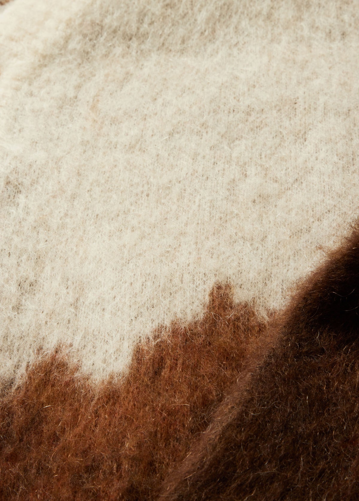 Horsecoat Mohair Knit Sweater | Brown