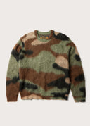 Camo Mohair Knit Sweater | Camo