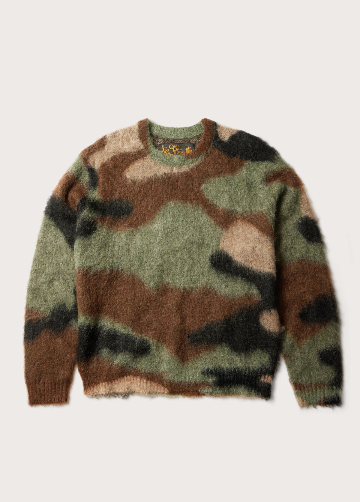 Camo Mohair Knit Sweater | Camo