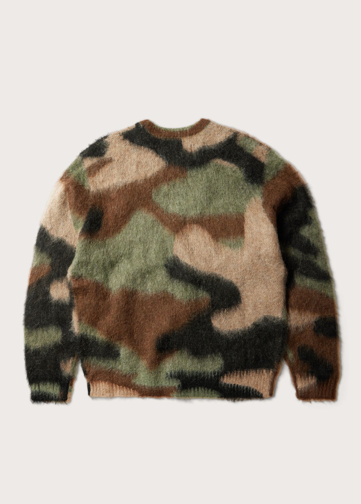 Camo Mohair Knit Sweater | Camo