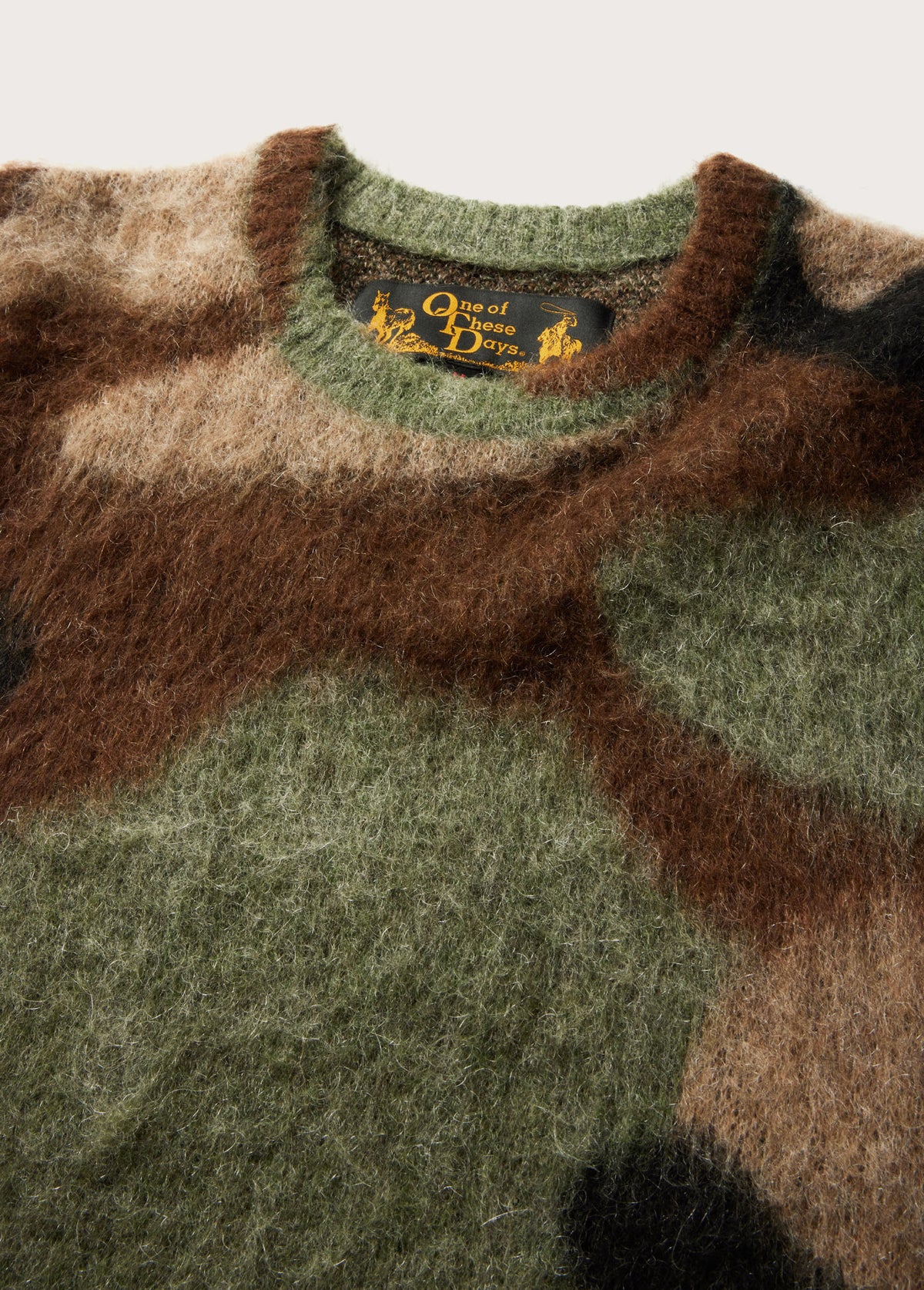 Camo Mohair Knit Sweater | Camo