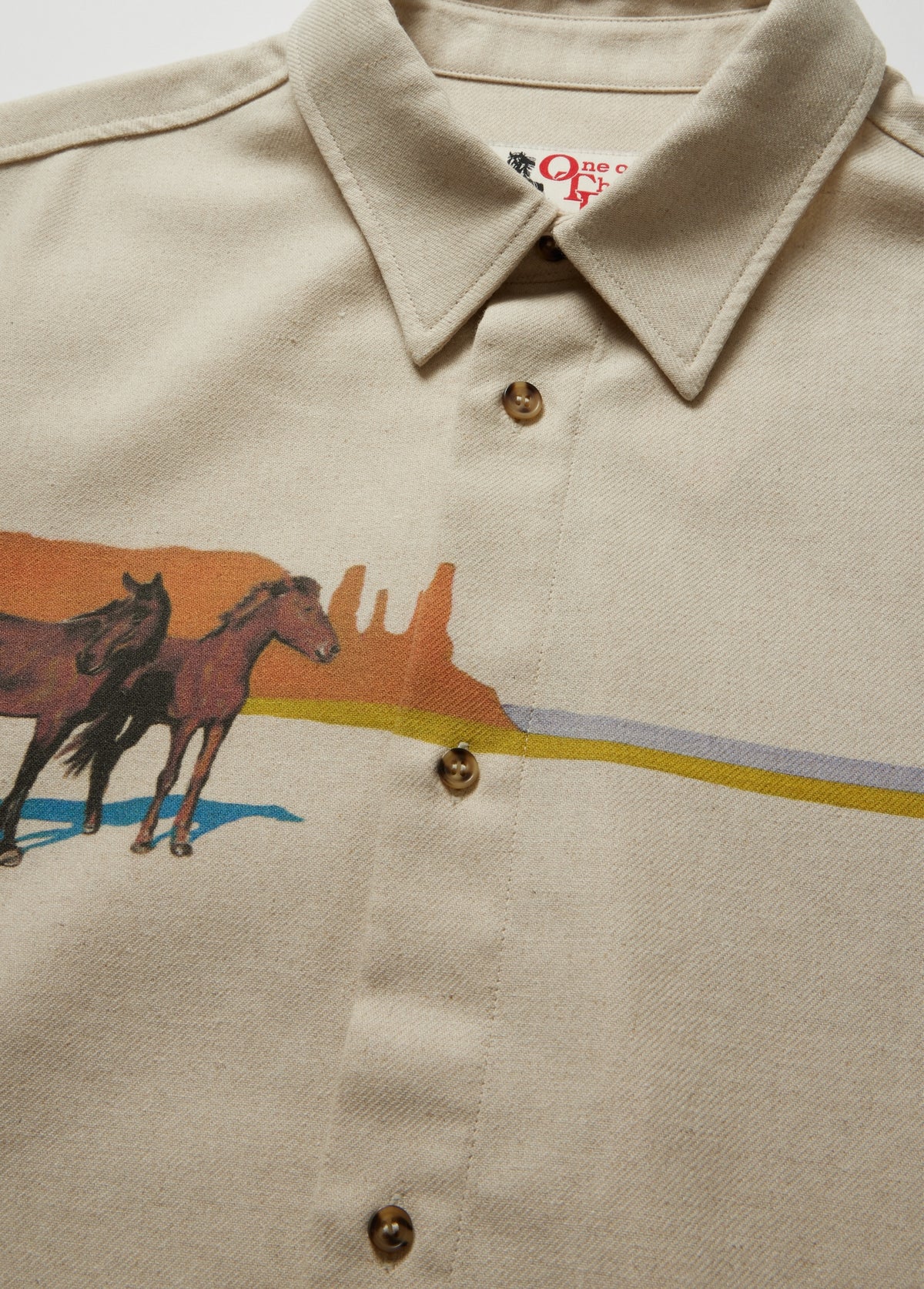 Seems To Go That Way Button Up Shirt | Oatmeal
